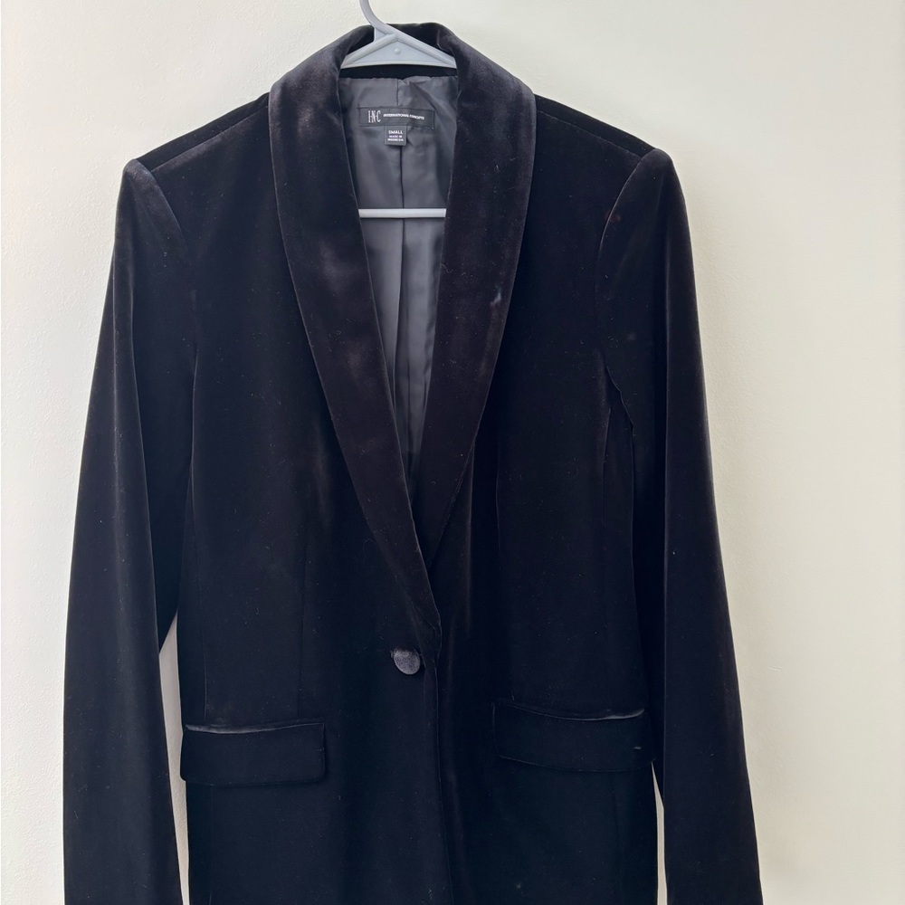 INC International Concepts Elegant Black Blazer